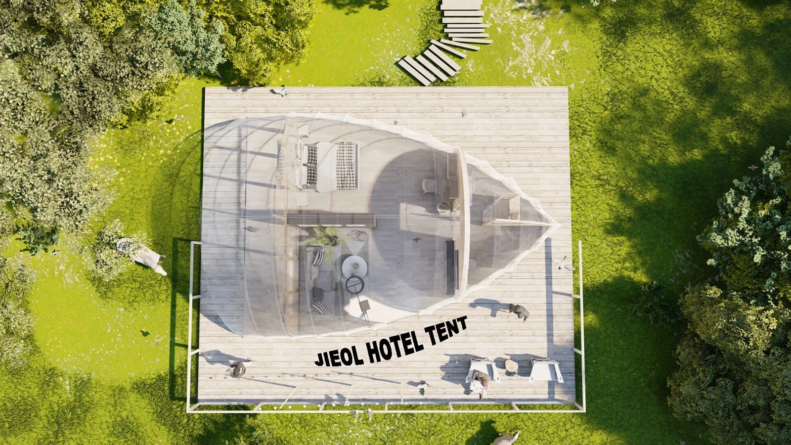 Shell Shape Tent Floor Plan Design